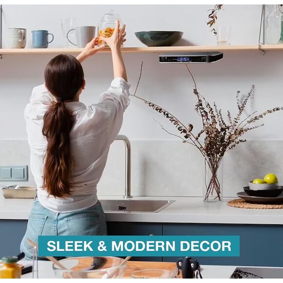 iLive Wireless LED Kitchen Light Wireless Stereo Speaker Digital Alarm Clock Kit - Picture 13 of 15